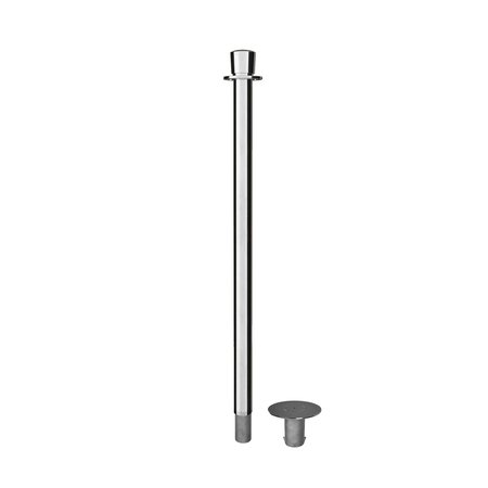 MONTOUR LINE Stanchion Post and Rope Removable Base Pol.Steel Post Crown Top CXR-PS-CN